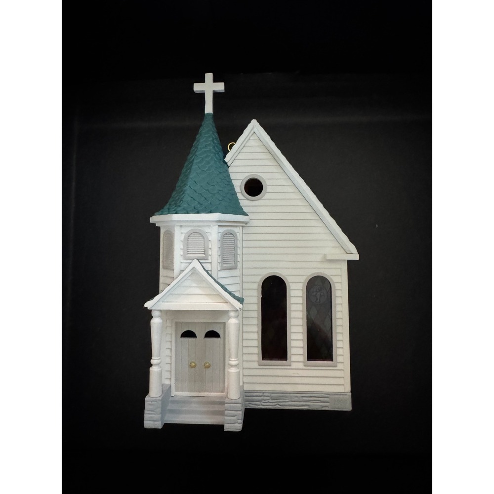 Hallmark Keepsake Town Church Ornament 1995 Nostalgic Houses and Shops Series